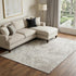 9' X 12' Beige And Ivory Abstract Washable Area Rug With UV Protection
