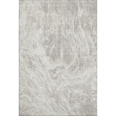 9' X 12' Beige And Ivory Abstract Washable Area Rug With UV Protection