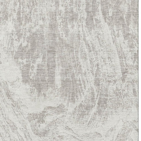9' X 12' Beige And Ivory Abstract Washable Area Rug With UV Protection