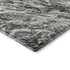 9' X 12' Black And Ivory Abstract Washable Area Rug With UV Protection
