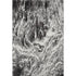9' X 12' Black And Ivory Abstract Washable Area Rug With UV Protection