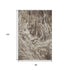 8' X 10' Brown And Beige Abstract Washable Area Rug With UV Protection