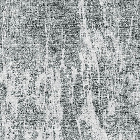 8' X 10' Gray And Ivory Abstract Washable Area Rug With UV Protection