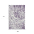 9' X 12' Purple And Ivory Abstract Washable Area Rug With UV Protection