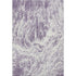 9' X 12' Purple And Ivory Abstract Washable Area Rug With UV Protection