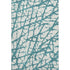 9' X 12' Teal And Ivory Abstract Washable Area Rug With UV Protection