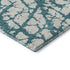 9' X 12' Teal And Ivory Abstract Washable Area Rug With UV Protection
