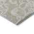 8' X 10' Beige And Ivory Damask Washable Area Rug With UV Protection