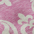 5' X 8' Blush And Ivory Damask Washable Area Rug With UV Protection