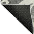 5' X 8' Gray And Ivory Damask Washable Area Rug With UV Protection