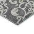 5' X 8' Gray And Ivory Damask Washable Area Rug With UV Protection