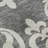 5' X 8' Gray And Ivory Damask Washable Area Rug With UV Protection