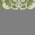 5' X 8' Green And Ivory Damask Washable Area Rug With UV Protection