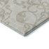 5' X 8' Ivory And Beige Damask Washable Area Rug With UV Protection