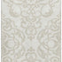 5' X 8' Ivory And Beige Damask Washable Area Rug With UV Protection