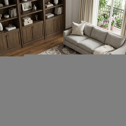 8' X 10' Taupe And Ivory Damask Washable Area Rug With UV Protection