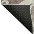 8' X 10' Taupe And Ivory Damask Washable Area Rug With UV Protection