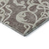 8' X 10' Taupe And Ivory Damask Washable Area Rug With UV Protection