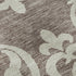 8' X 10' Taupe And Ivory Damask Washable Area Rug With UV Protection
