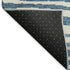 5' X 8' Navy Blue And Ivory Woodland Lodge Washable Area Rug With UV Protection