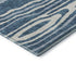 5' X 8' Navy Blue And Ivory Woodland Lodge Washable Area Rug With UV Protection