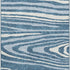 5' X 8' Navy Blue And Ivory Woodland Lodge Washable Area Rug With UV Protection