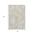 8' X 10' Beige And Ivory Abstract Washable Area Rug With UV Protection