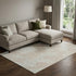 8' X 10' Beige And Ivory Abstract Washable Area Rug With UV Protection