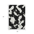 5' X 8' Black And Ivory Abstract Washable Area Rug With UV Protection