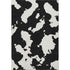 8' X 10' Black And Ivory Abstract Washable Area Rug With UV Protection