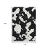 9' X 12' Black And Ivory Abstract Washable Area Rug With UV Protection