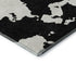 9' X 12' Black And Ivory Abstract Washable Area Rug With UV Protection