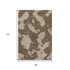 8' X 10' Brown And Beige Abstract Washable Area Rug With UV Protection