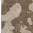 8' X 10' Brown And Beige Abstract Washable Area Rug With UV Protection