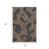8' X 10' Chocolate And Brown Abstract Washable Area Rug With UV Protection