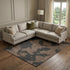 8' X 10' Chocolate And Brown Abstract Washable Area Rug With UV Protection