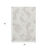 5' X 8' Ivory And Beige Abstract Washable Area Rug With UV Protection
