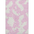 8' X 10' Pink And Ivory Abstract Washable Area Rug With UV Protection