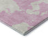 8' X 10' Pink And Ivory Abstract Washable Area Rug With UV Protection