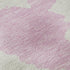 8' X 10' Pink And Ivory Abstract Washable Area Rug With UV Protection