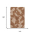 9' X 12' Terra Cotta And Beige Abstract Washable Area Rug With UV Protection