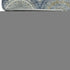 5' X 8' Navy Blue Ivory And Taupe Ogee Washable Area Rug With UV Protection