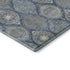 8' X 10' Navy Blue Ivory And Taupe Ogee Washable Area Rug With UV Protection
