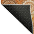 5' X 8' Orange Ivory And Gray Ogee Washable Area Rug With UV Protection