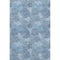 8' X 10' Denim Blue And Sky Blue Abstract Washable Area Rug With UV Protection