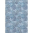 8' X 10' Denim Blue And Sky Blue Abstract Washable Area Rug With UV Protection