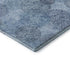 8' X 10' Denim Blue And Sky Blue Abstract Washable Area Rug With UV Protection