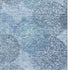 8' X 10' Denim Blue And Sky Blue Abstract Washable Area Rug With UV Protection