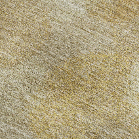 5' X 8' Gold And Beige Abstract Washable Area Rug With UV Protection