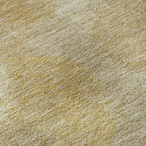 9' X 12' Gold And Beige Abstract Washable Area Rug With UV Protection